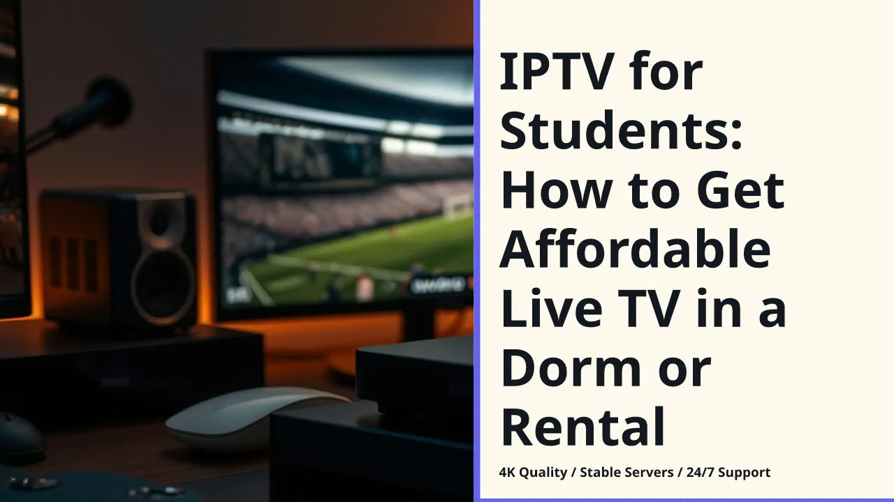 IPTV for Students: How to Get Affordable Live TV in a Dorm or Rental