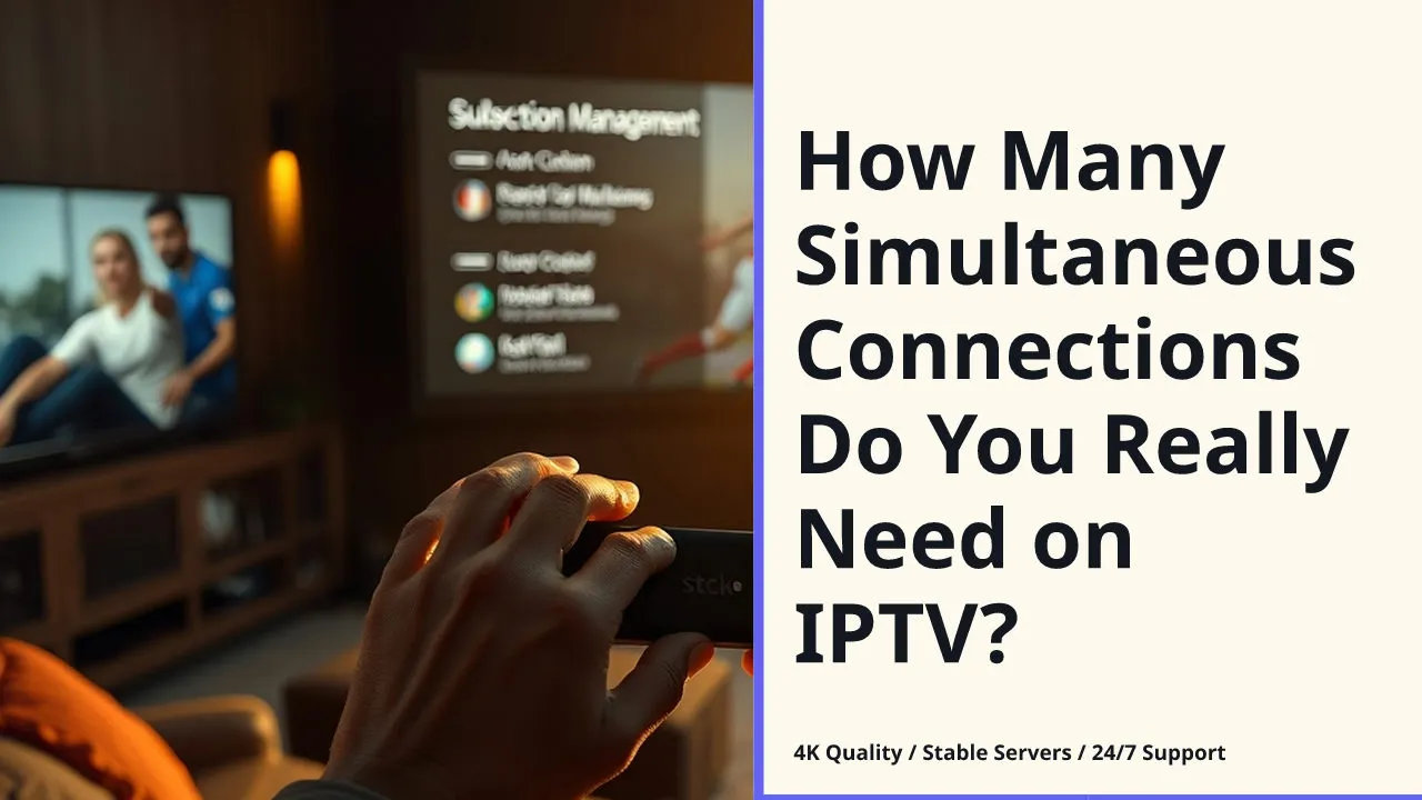 How Many Simultaneous Connections Do You Really Need on IPTV?