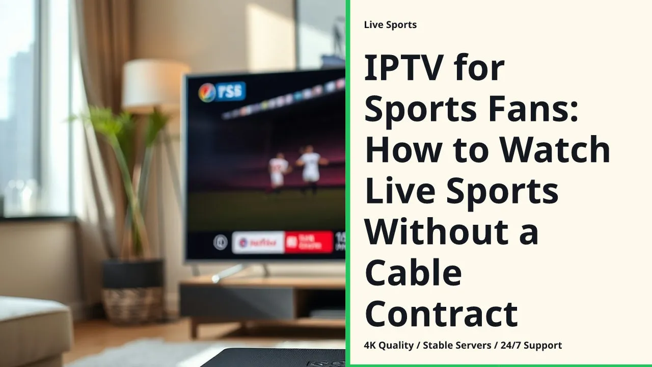 IPTV for Sports Fans: How to Watch Live Sports Without a Cable Contract