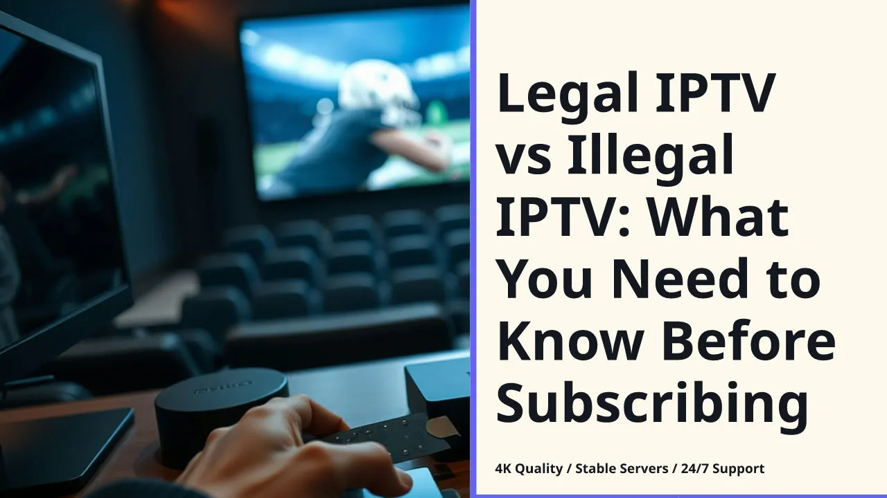 Legal IPTV vs Illegal IPTV: What You Need to Know Before Subscribing