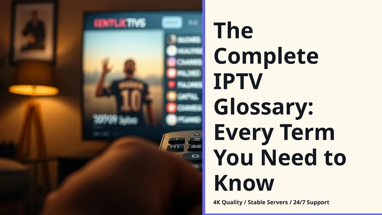 The Complete IPTV Glossary: Every Term You Need to Know