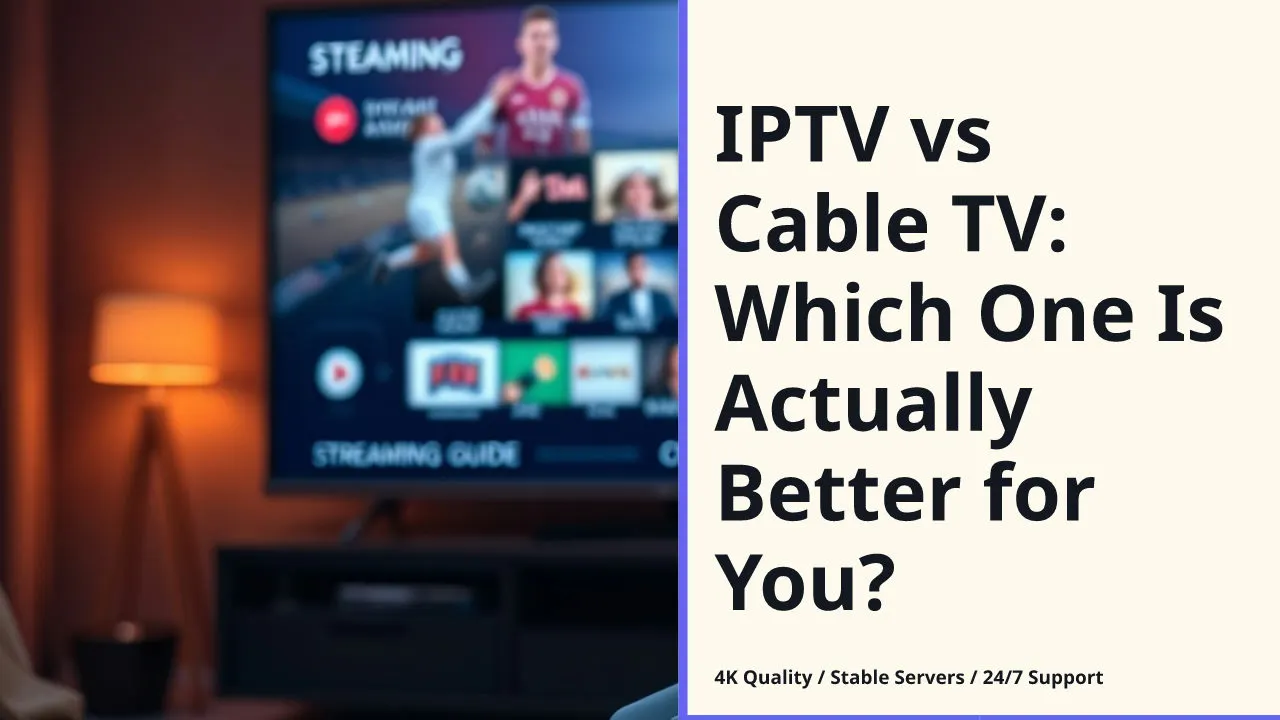 IPTV vs Cable TV: Which One Is Actually Better for You?