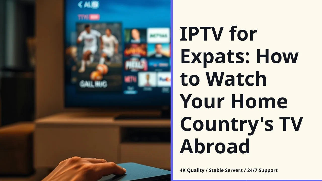 IPTV for Expats: How to Watch Your Home Country's TV Abroad