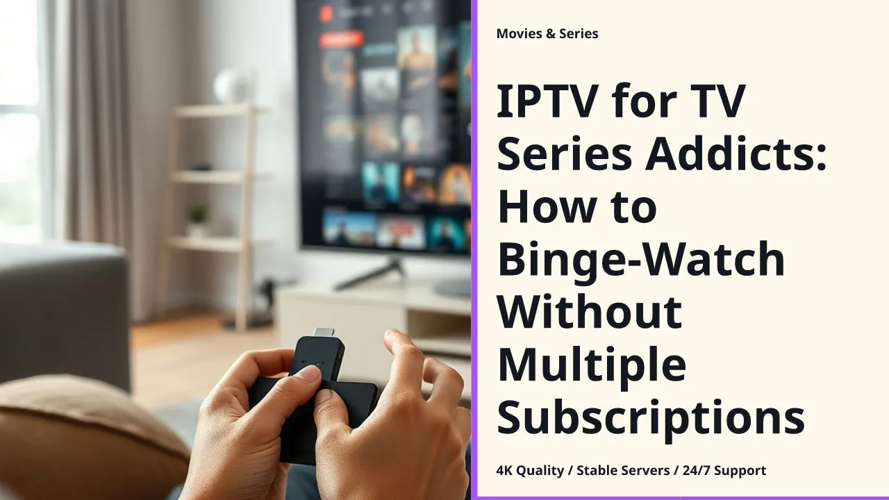 IPTV for TV Series Addicts: How to Binge-Watch Without Multiple Subscriptions