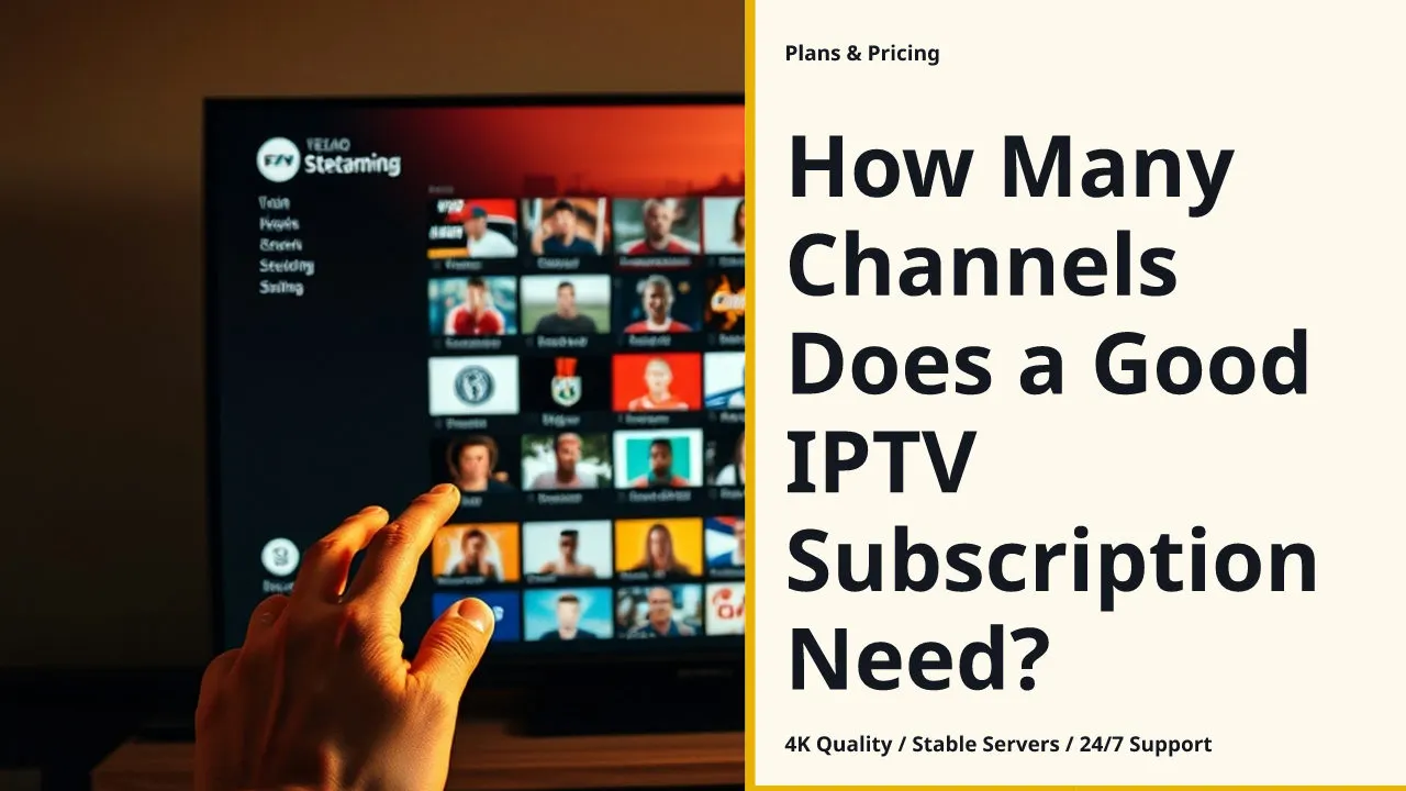 How Many Channels Does a Good IPTV Subscription Need?