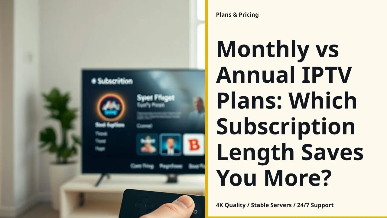 Monthly vs Annual IPTV Plans: Which Subscription Length Saves You More?
